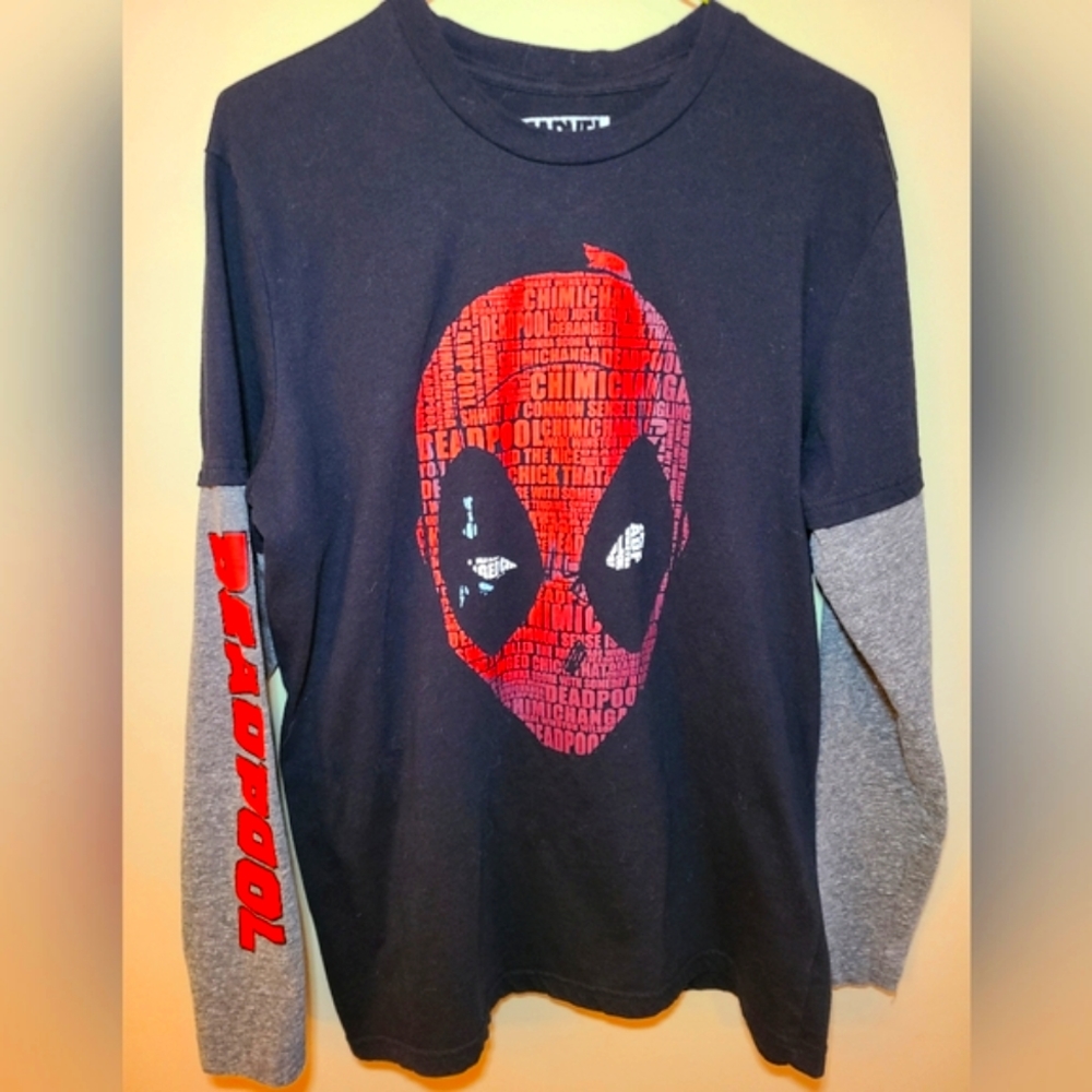 Marvels Deadpool long sleeve Tee. EUC.